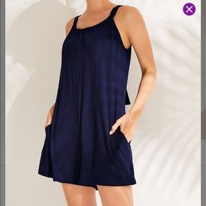 Navy Blue Romper sz XL